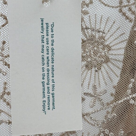 Sundance Faythe Dress Maxi Mesh Floral Long Sleeveless Petite Size PL $268 - Picture 12 of 14